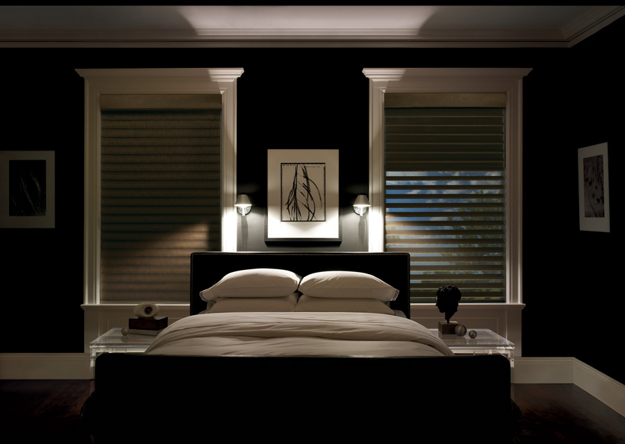 bedroom blackout sheer shades silhouette hunter douglas st paul 55113