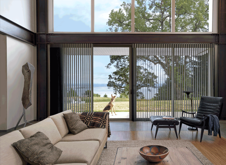 motorized shades for sliding glass doors in St Paul 55113