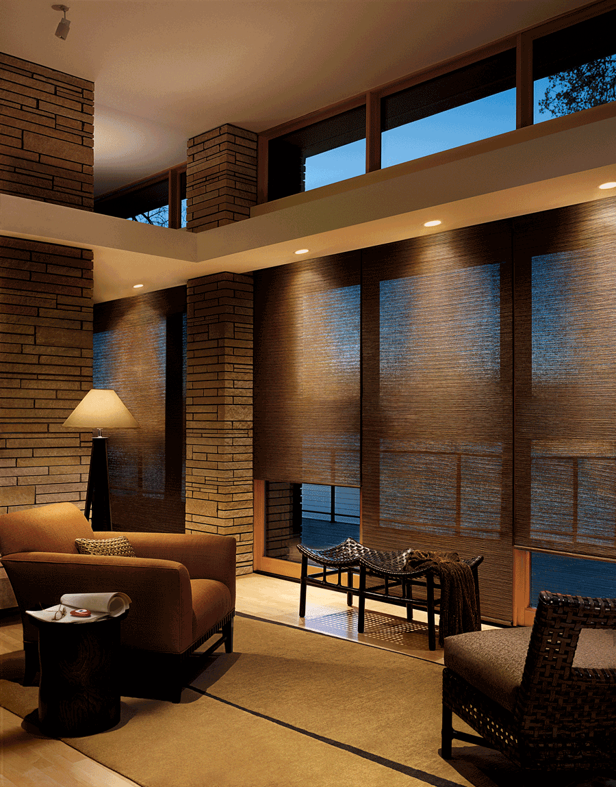 5 Facts When Covering Your Floor To Ceiling Windows   Cover Floor To Ceiling Windows Hunter Douglas Motorized Shades Roller Shades St Paul Minneapolis Aero Drapery And Blinds 