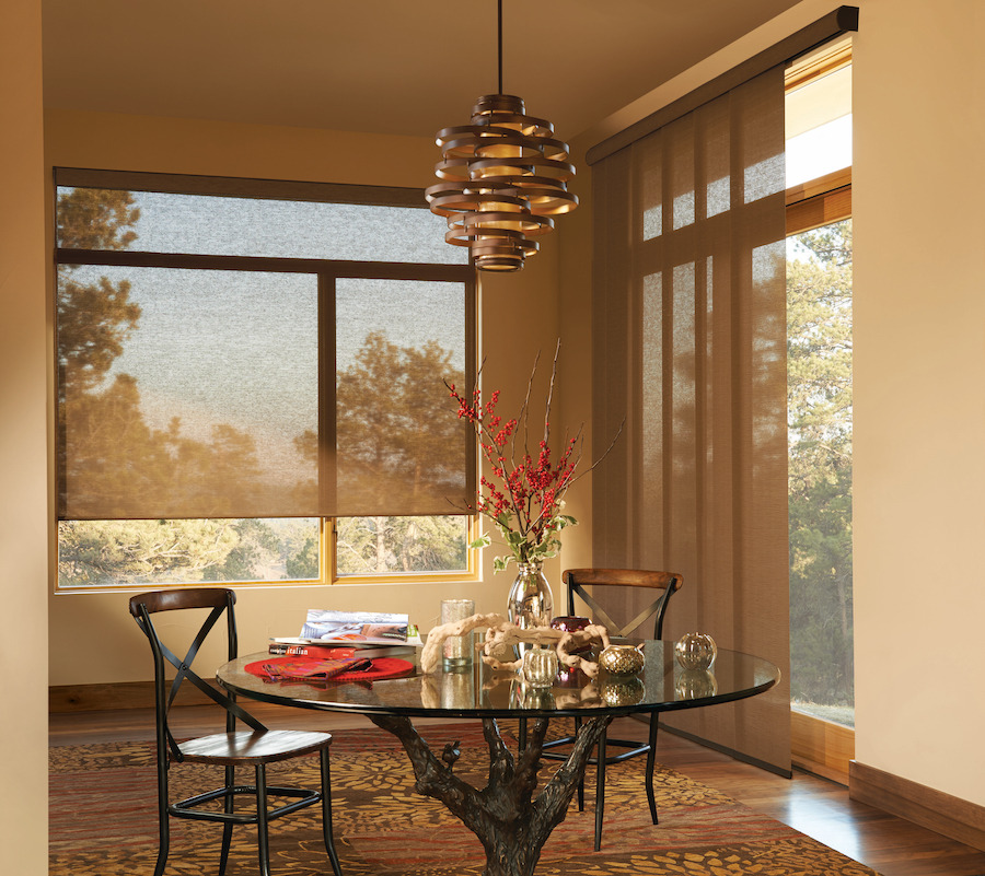 Reduce the glare in your Minneapolis home in the changing season with these view through shades.