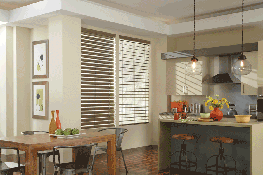 kitchen hygge modern metals aero drapery and blinds