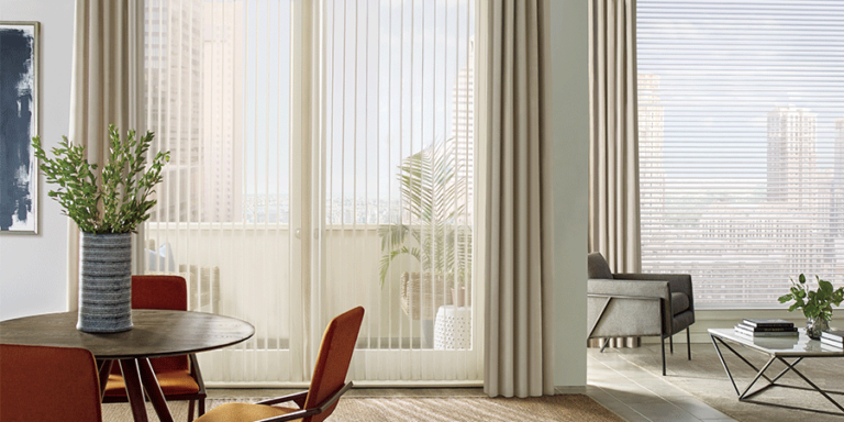 Aero Drapery and Blind selection of the best window treatments for doors.