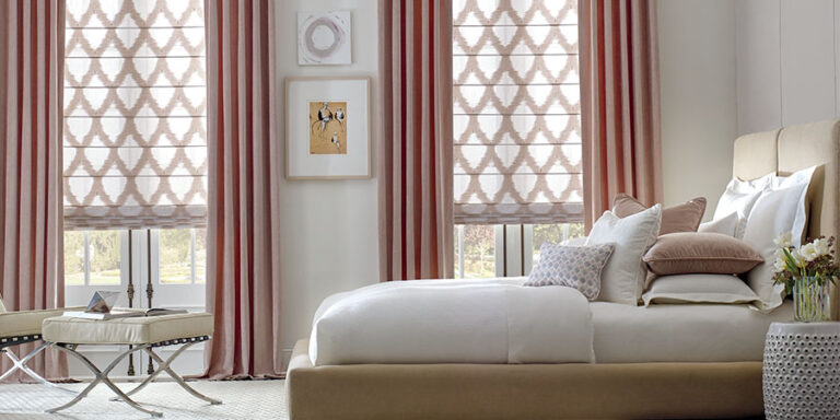 spring refresh patterned drapes minneapolis bedroom