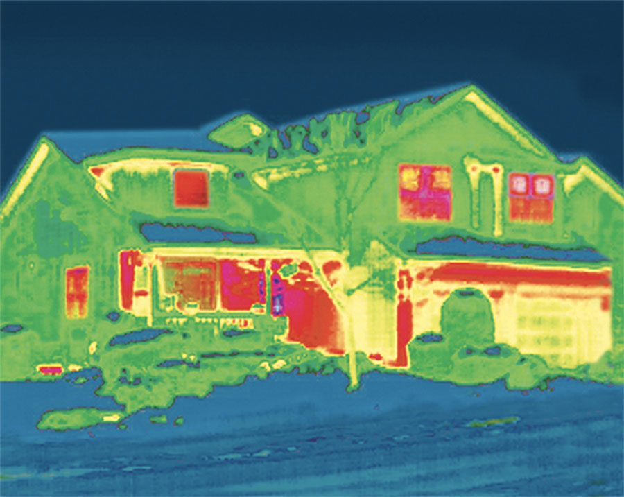 infrared technology shows whole house energy efficiency in St. Paul, MN