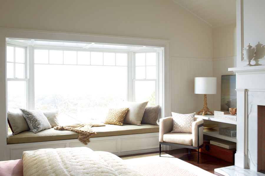 bare bay window in bedroom with too much light entering in minneapolis