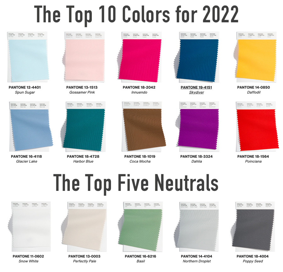 upcoming colors of 2022 in Minneapolis-St Paul