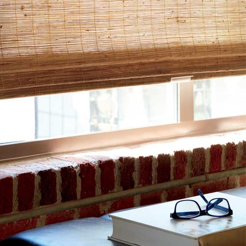 bamboo shades with cordless lift system