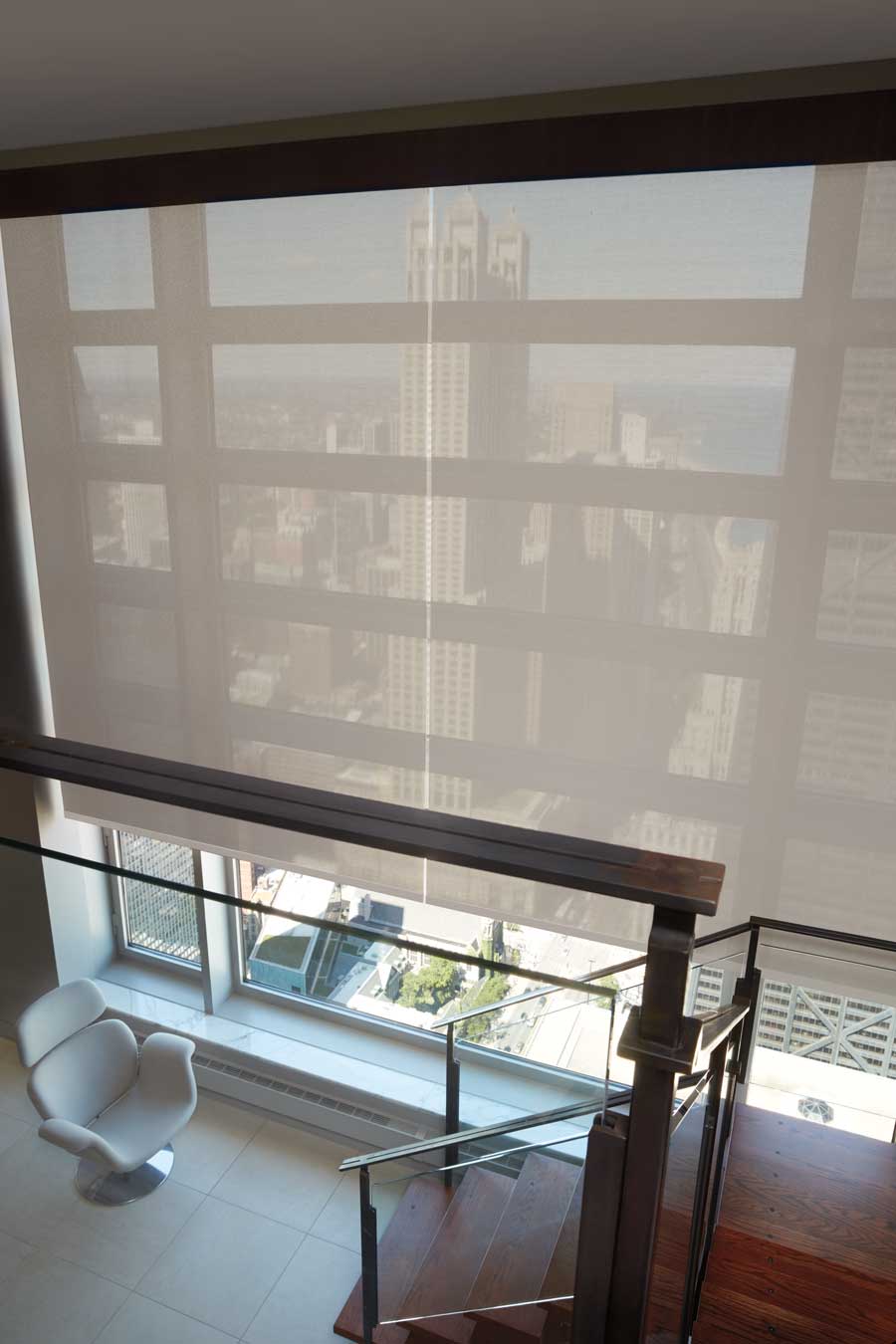 staircase windows offer an amazing view in minneapolis, mn