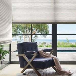 Motorized Alustra® Duette® shades with PowerView® Automation