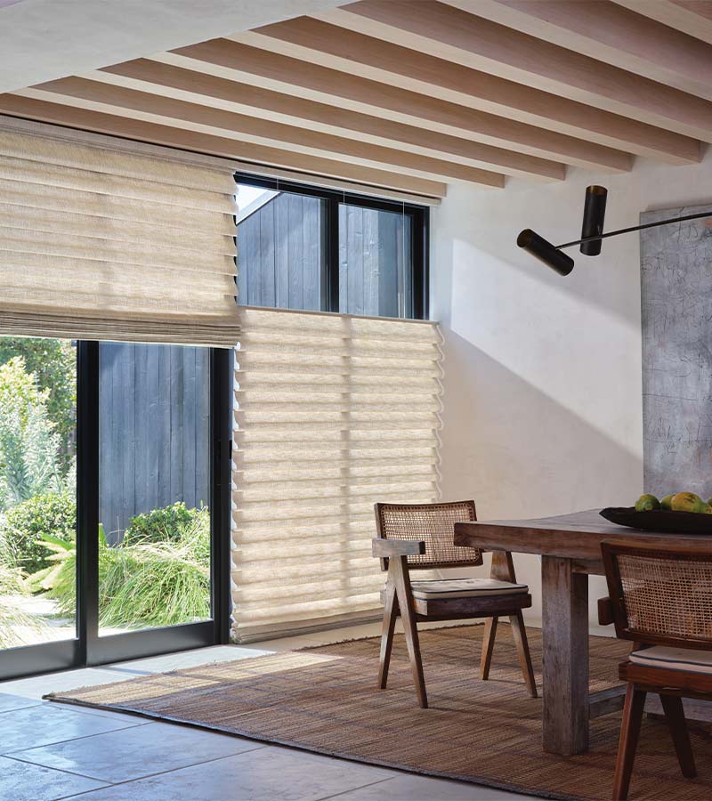 top-down-bottom-up-vignette-roman-window-treatments-aero-drapery-and-blind dining room beige top down bottom up shades