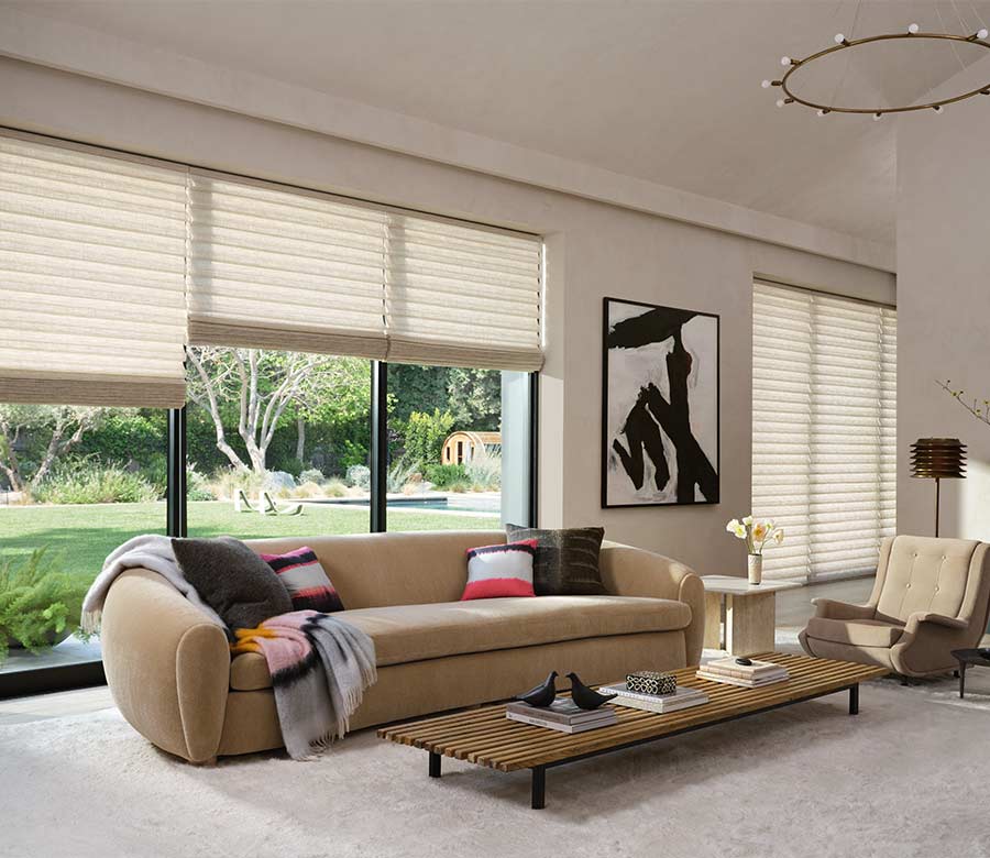 vignette-large-window-roman-shades-hunter-douglas-aero-drapery-and-blind Custom Roman shades installed in Minneapolis living room