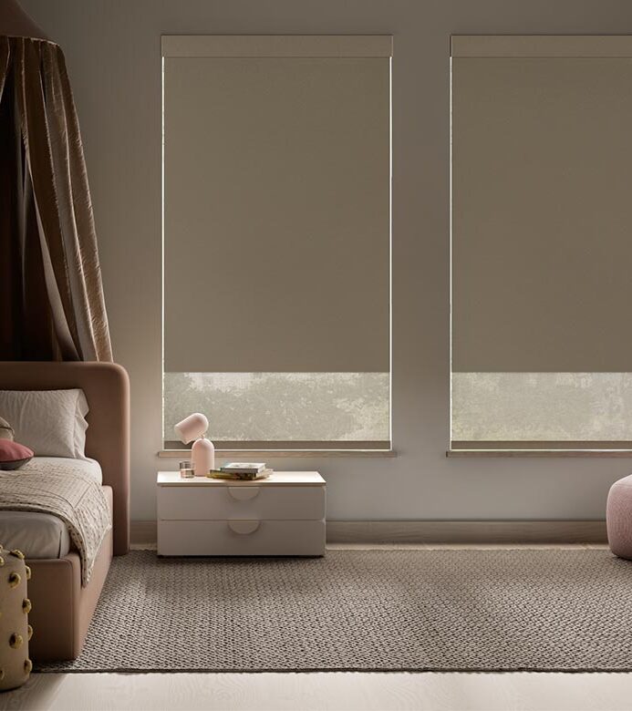 dual designer screen shades for child safety